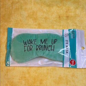Green Eye Mask - Wake Me Up for Brunch